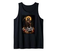 Santa Muerte Santo Icono con guadaña y Rosa Camiseta sin Mangas