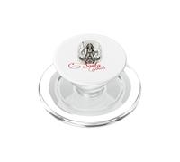 Santa Muerte Scythe Globe Reloj de Arena Roses Folk Saint PopSockets PopGrip para MagSafe