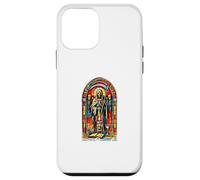 Santa Muerte Vitral Arte Esqueleto Figura Diseño Carcasa para iPhone 12 Mini