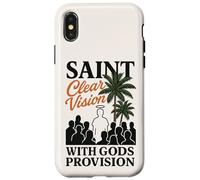 Santa Multitud Fe Visión Clara Dios Provisión Biblia Gráfico Carcasa para iPhone X/XS