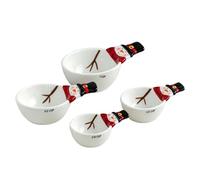 Santa Muñeco De Nieve Cuchara Medidora Y Tazas Set Surtido Utensilios Cocina Para Hornear Construcción Cerámica Una Medición Precisa Ingredientes Ideal Mezclar Preparar Varias Formulaciones Alimentos