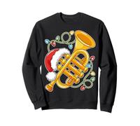 Santa Music Design For Men Boys Christmas Trompeta Festive Sudadera