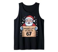 Santa Naughty List - Kids Who Say 6 7 Christmas Six Seven Camiseta sin Mangas
