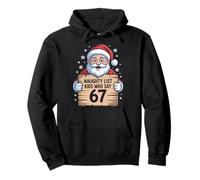 Santa Naughty List - Kids Who Say 6 7 Christmas Six Seven Sudadera con Capucha