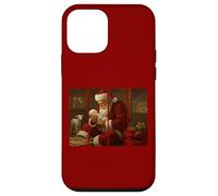Santa Orando sobre el Niño Jesús Popular Pincelada Navidad Carcasa para iPhone 12 Mini