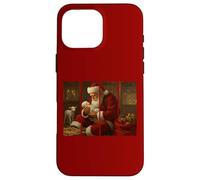 Santa Orando sobre el Niño Jesús Popular Pincelada Navidad Carcasa para iPhone 16 Pro MAX