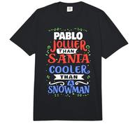 Santa Pablo Navidad Diciendo Divertido Nombre Pablo Comfort Colors Adult Heavyweight T-Shirt