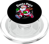 Santa Pace Christmas Running Runner Costume Xmas 5k Marathon PopSockets PopGrip para MagSafe
