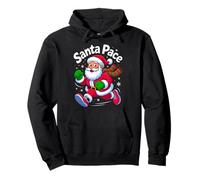 Santa Pace Christmas Running Runner Costume Xmas 5k Marathon Sudadera con Capucha