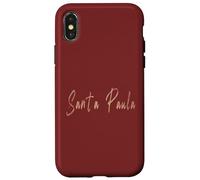 Santa Paula California Diseño elegante vintage Carcasa para iPhone X/XS