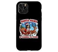 Santa Paws Coming Christmas American English Coonhound Dog Carcasa para iPhone 11 Pro