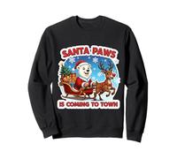 Santa Paws está llegando a la Ciudad Navidad Amante del Oso Polar Navidad Sudadera