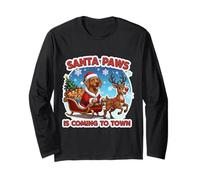 Santa Paws está llegando a la Ciudad Navidad Vizsla dueño del Perro Navidad Manga Larga