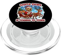 Santa Paws está llegando Christmas Glen of Imaal Terrier Dog Fun PopSockets PopGrip para MagSafe