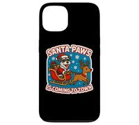 Santa Paws Is Coming Christmas - Dueño de Perro Schnauzer Miniatura Carcasa para iPhone 13