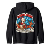 Santa Paws llega a la Ciudad el dueño de un Perro Habanero navideño Sudadera con Capucha