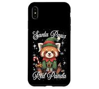 Santa Paws Red Panda Christmas Pun Xmas Pajama Carcasa para iPhone XS MAX
