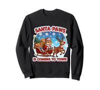 Santa Paws Viene a la Ciudad Christmas Squirrel Lover Dueño Sudadera
