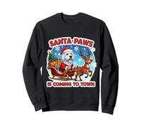 Santa Paws Viene a la Ciudad Navidad dueño de Perro Komondor Sudadera