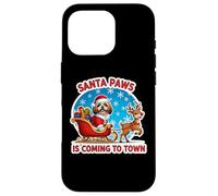 Santa Paws Viene a la Ciudad Navidad Shih Tzu dueño del Perro Carcasa para iPhone 16 Pro