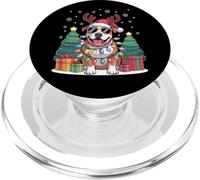 Santa Pitbull - Cuernos de Reno navideños PopSockets PopGrip para MagSafe