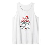 Santa, por Favor trae Paz y Tranquilidad Camiseta sin Mangas