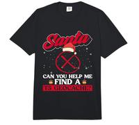 Santa ¿Puedes ayudarme a Encontrar un Geocache T5? Geocach de Navidad Comfort Colors Adult Heavyweight T-Shirt