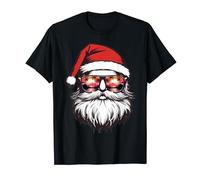 Santa Retro Sunglasses Tropical Christmas Xmas For Men Women Camiseta