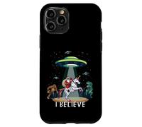 Santa Riding Unicorn Bigfoot Dino UFO Christmas Kids Boys Carcasa para iPhone 11 Pro