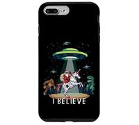 Santa Riding Unicorn Bigfoot Dino UFO Christmas Kids Boys Carcasa para iPhone 7 Plus/8 Plus