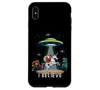 Santa Riding Unicorn Bigfoot Dino UFO Christmas Kids Boys Carcasa para iPhone XS MAX