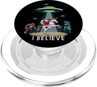 Santa Riding Unicorn Bigfoot Dino UFO Christmas Kids Boys PopSockets PopGrip para MagSafe