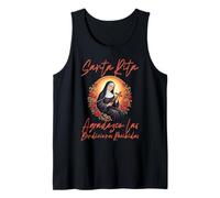 Santa Rita de Cascia agradezco Las bendiciones recibidas Camiseta sin Mangas