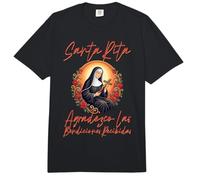 Santa Rita de Cascia agradezco Las bendiciones recibidas Comfort Colors Adult Heavyweight T-Shirt
