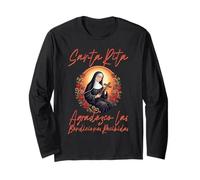 Santa Rita de Cascia agradezco Las bendiciones recibidas Manga Larga