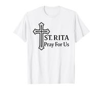 Santa Rita ruega por Nosotros Santa Cruz Católica Camiseta