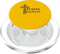 Santa Rita ruega por Nosotros Santa Cruz Católica PopSockets PopGrip para MagSafe