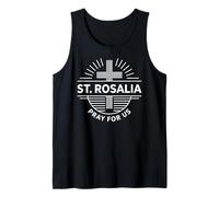 Santa Rosalía ruega por Nosotros Patrona Católica Camiseta sin Mangas