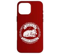 Santa 's Little Napper, Funny Boxer Dog Christmas Carcasa para iPhone 16 Pro MAX