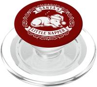Santa 's Little Napper, Funny Jack Russell Dog Christmas PopSockets PopGrip para MagSafe
