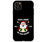 Santa Sabe Que mentiste en tu currículum Divertido Navidad Carcasa para iPhone 11 Pro MAX