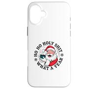 Santa sarcástico - Ho Ho Holy Shit What a Year - Navidad Carcasa para iPhone 16 Plus