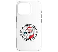 Santa sarcástico - Ho Ho Holy Shit What a Year - Navidad Carcasa para iPhone 16 Pro