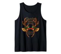 Santa Saw Your Browser History Funny Christmas tee Camiseta sin Mangas