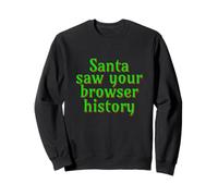Santa Saw Your Browser History Funny Christmas tee Sudadera