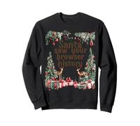 Santa Saw Your Browser History Funny Christmas tee Sudadera