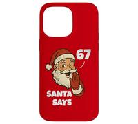 Santa Says Six Seven Funny 67 Meme Christmas Vintage Holiday Carcasa para iPhone 14 Pro MAX