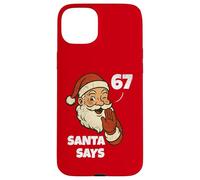 Santa Says Six Seven Funny 67 Meme Christmas Vintage Holiday Carcasa para iPhone 15 Plus