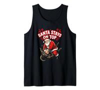 Santa se Mantiene en la Cima - Mentalidad de presión navideña Camiseta sin Mangas