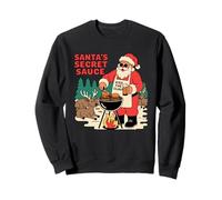 Santa Secret Sauce BBQ Humor Navidad Vacaciones Sudadera